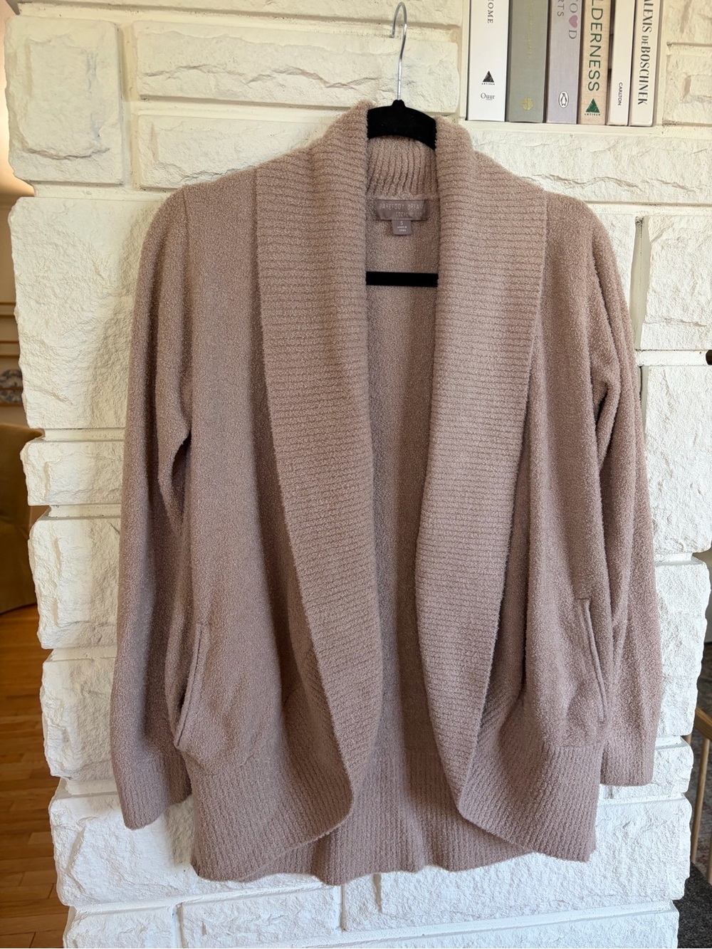 Barefoot Dreams CozyChic Lite Circle Cardi Sable Size Small - Picture 5 of 12
